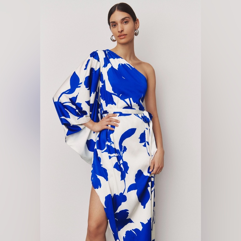 Hutch Satin One-Shoulder Maxi Dress